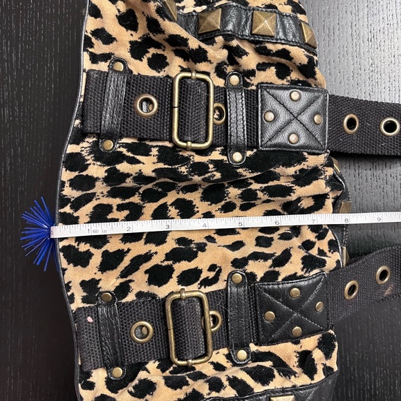 Vintage Betsey Johnson leopard print hand bag purse - Picture 14 of 14